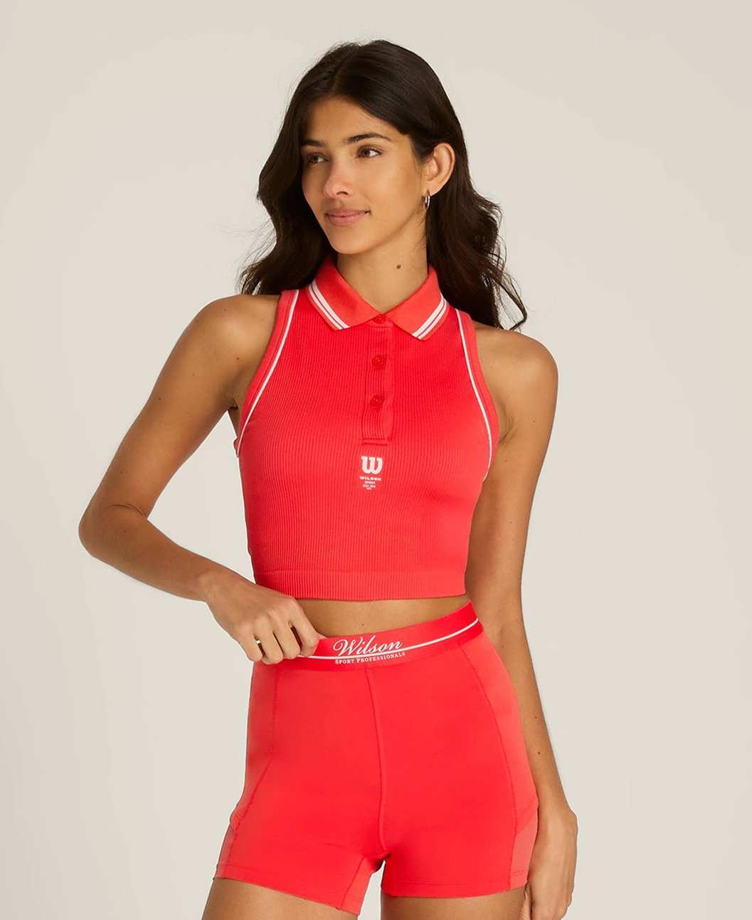 Topspin Seamless Polo in Infrared