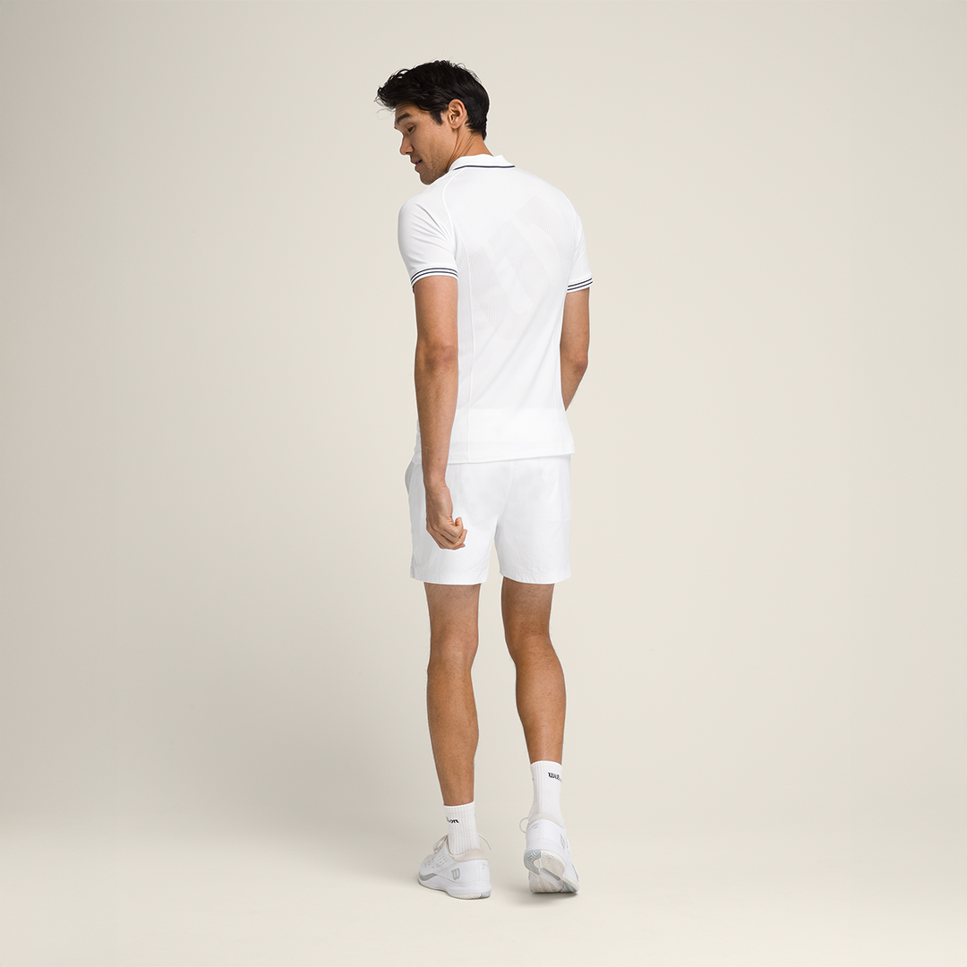 Tennis Volley Short 6" Br Wht