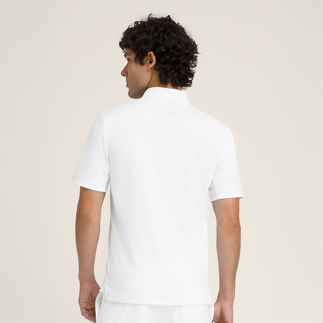 Men Challengers Technical Polo in Bright White