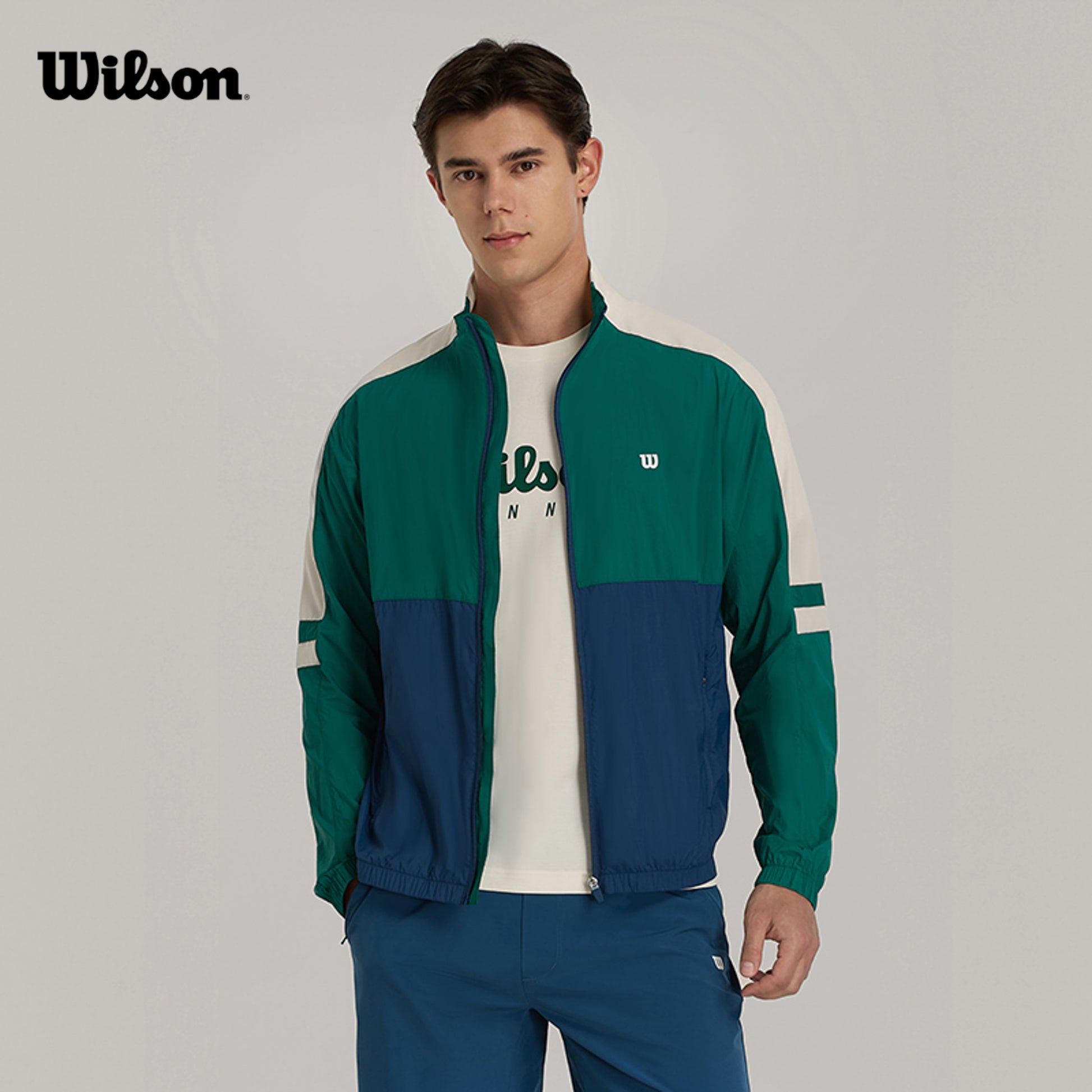 Men Serve Up Jacket in Club Green