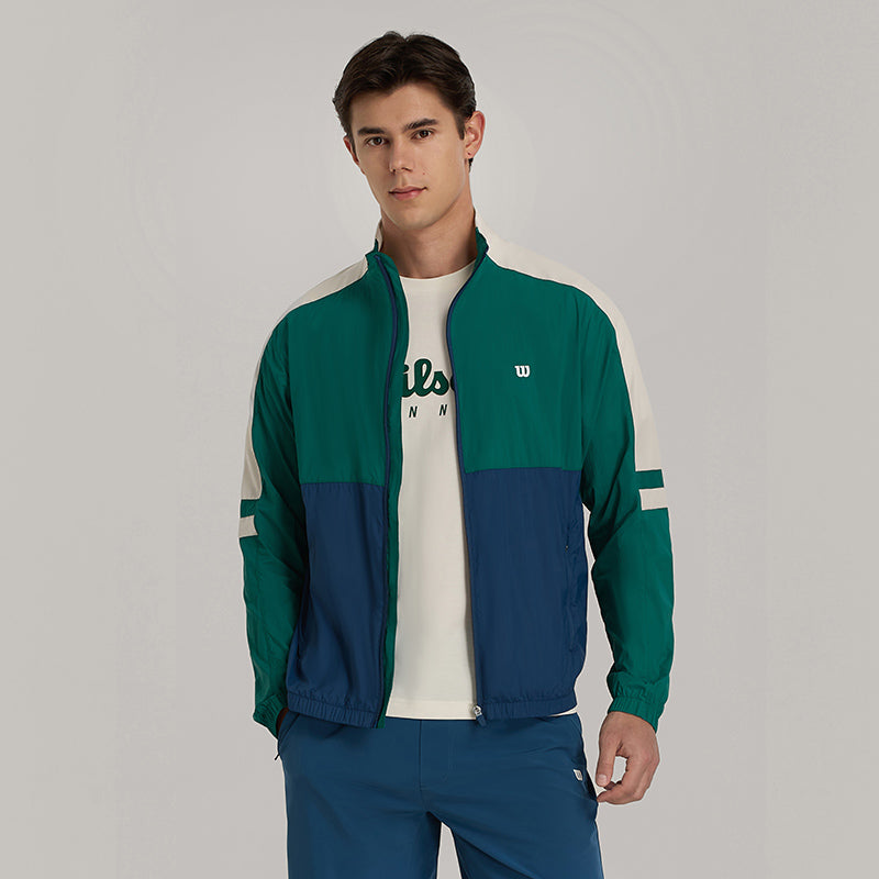 Men Serve Up Jacket in Club Green