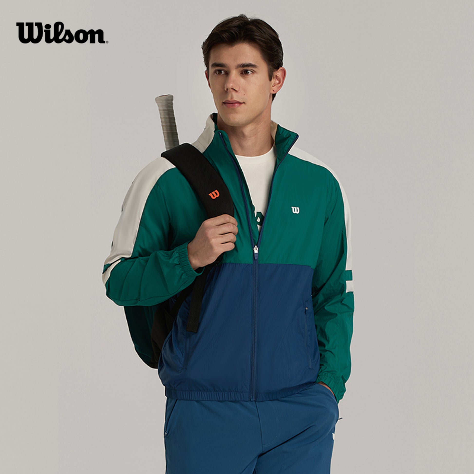 Men Serve Up Jacket in Club Green