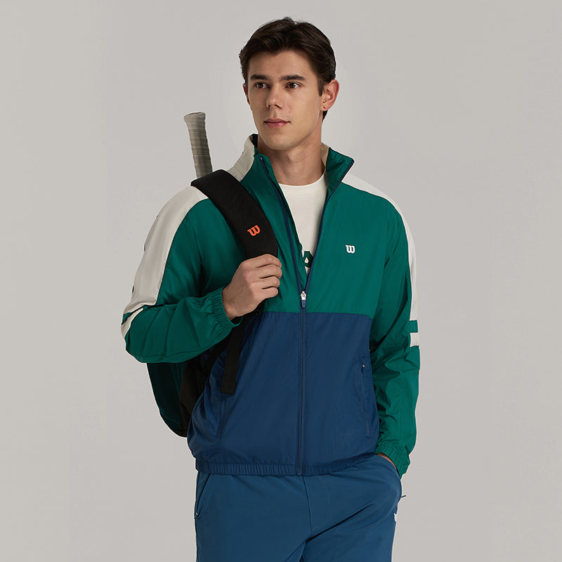 Men Serve Up Jacket in Club Green