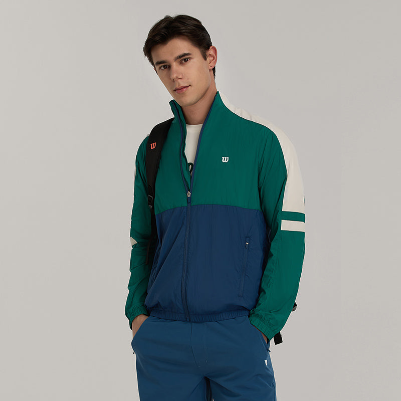Men Serve Up Jacket in Club Green