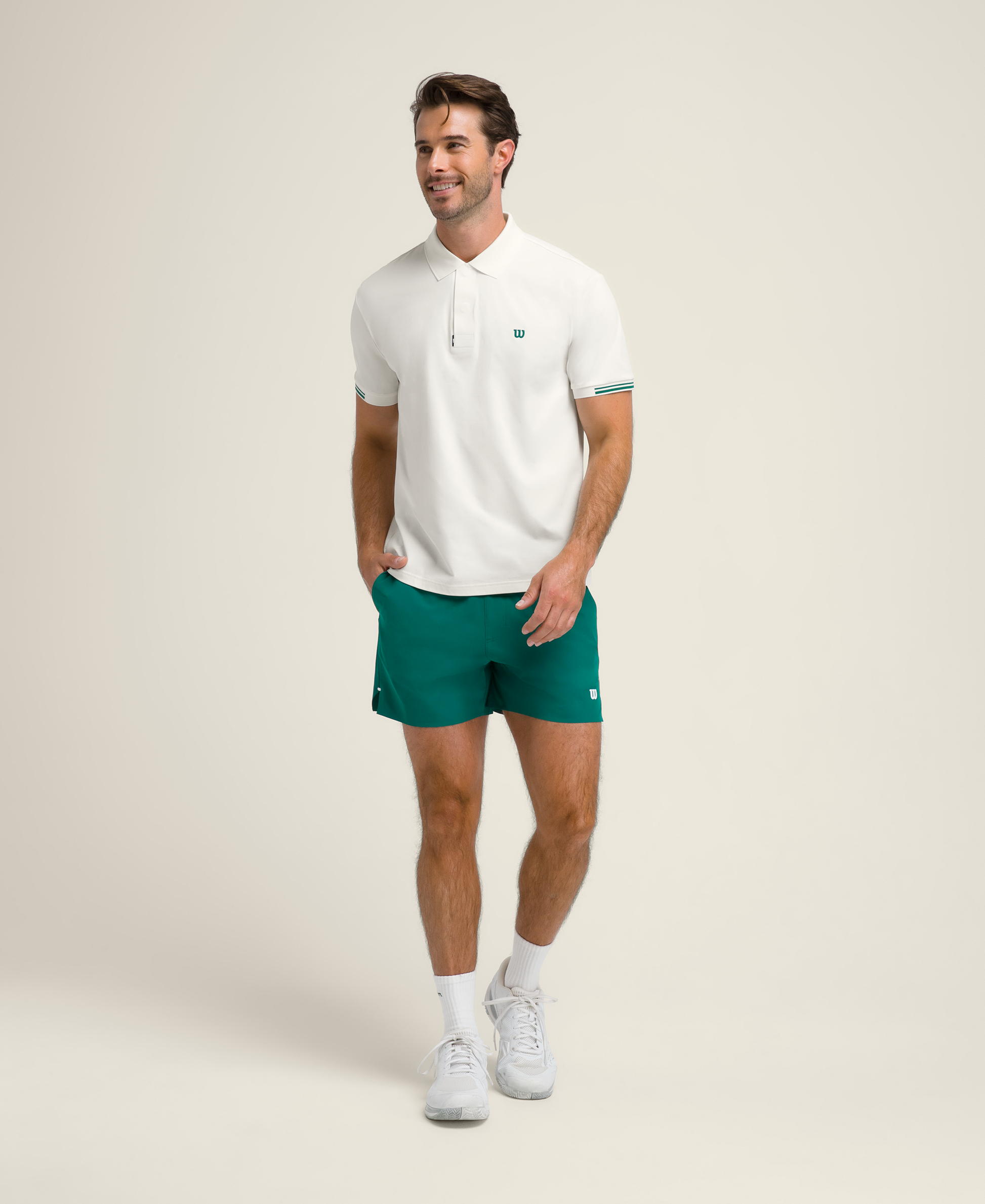 Men All Sport Polo Shirt in Sandrift