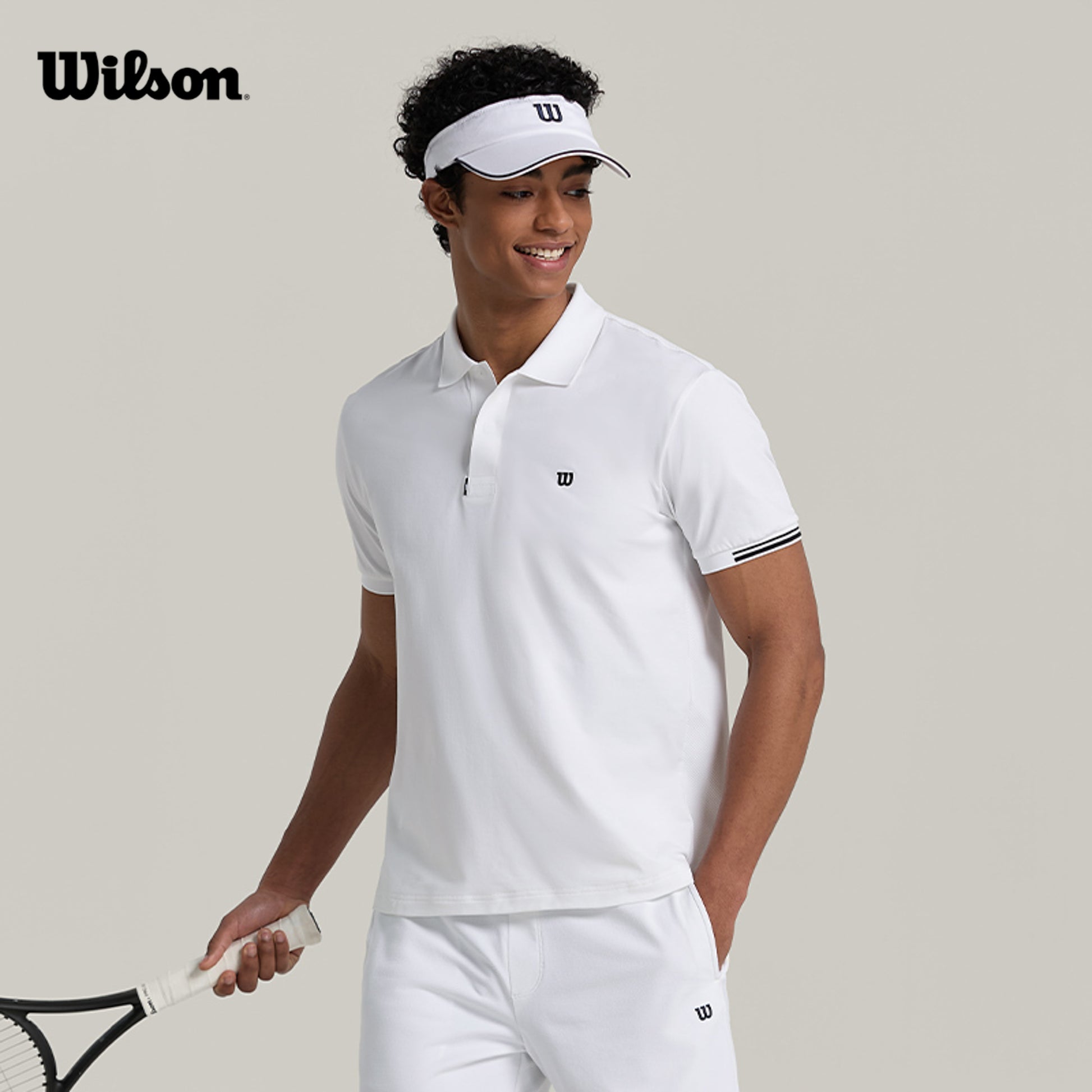 Men All-Sport Polo in Bright White
