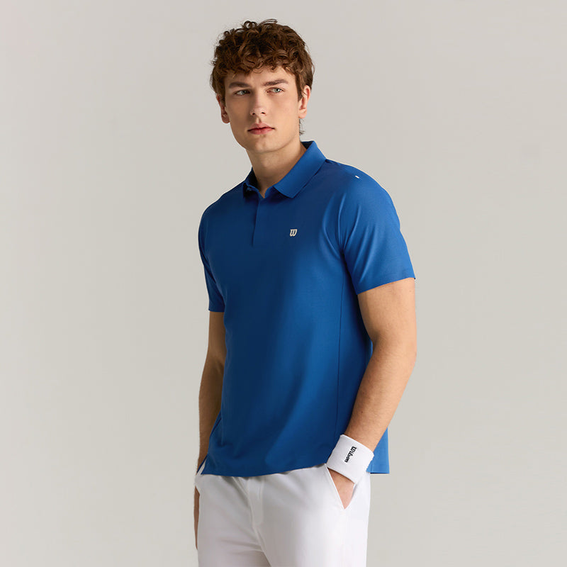 Men Daily Court Polo in Blue
