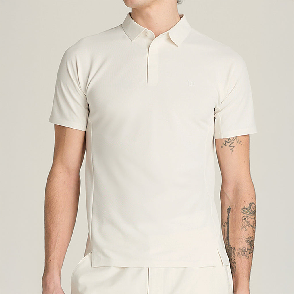 Men Daily Court Polo Shirt in Sandrift