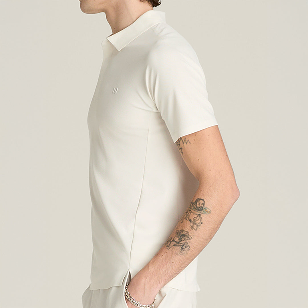 Men Daily Court Polo Shirt in Sandrift