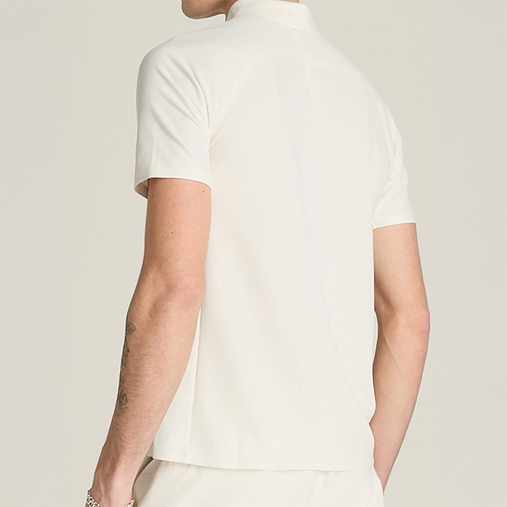 Men Daily Court Polo Shirt in Sandrift