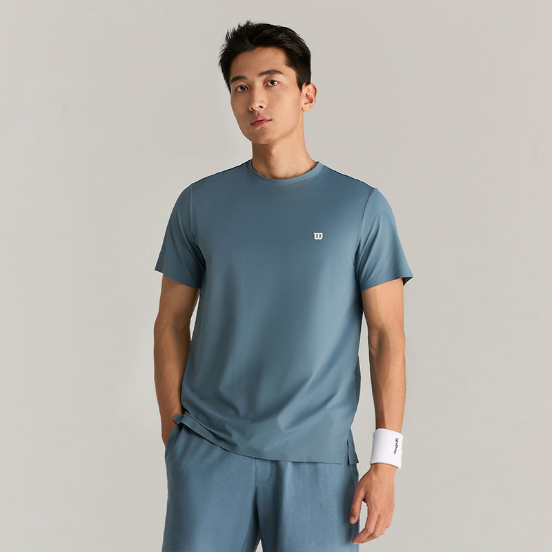 Men Daily Sports Tee in Slate Blue