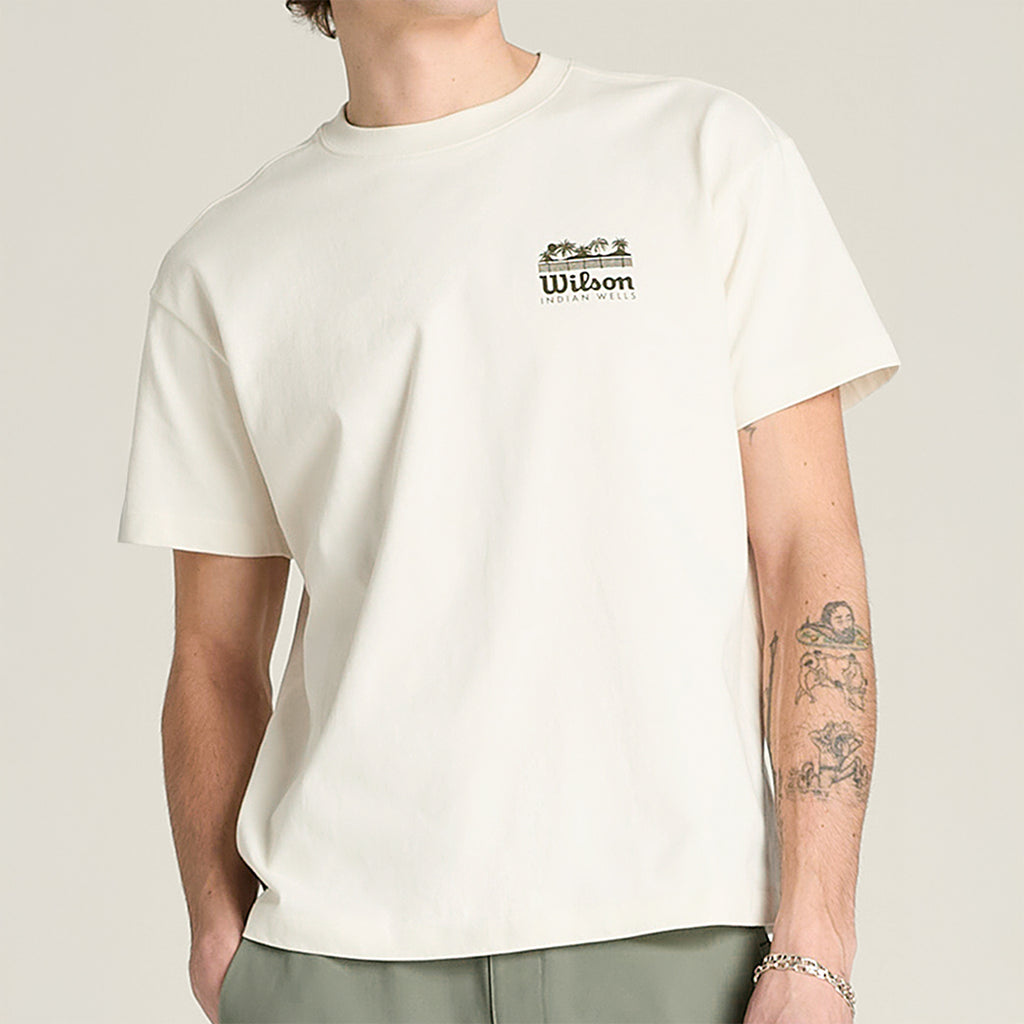 Men Classic Graphic Tee Shirt in White