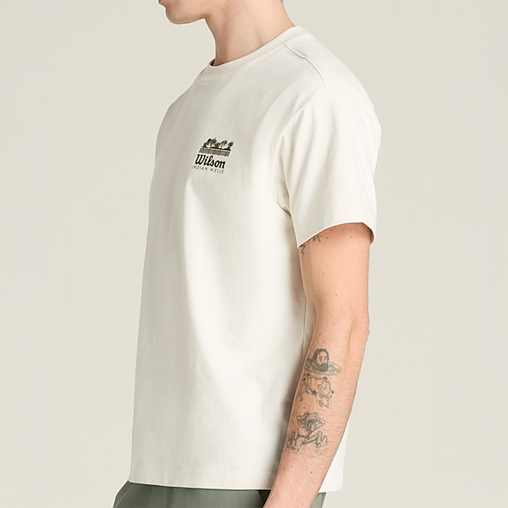 Men Classic Graphic Tee Shirt in White