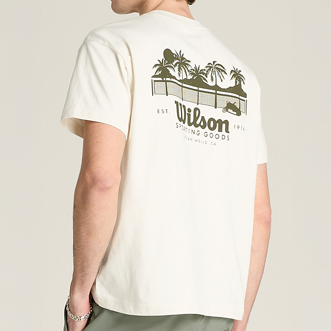 Men Classic Graphic Tee Shirt in White