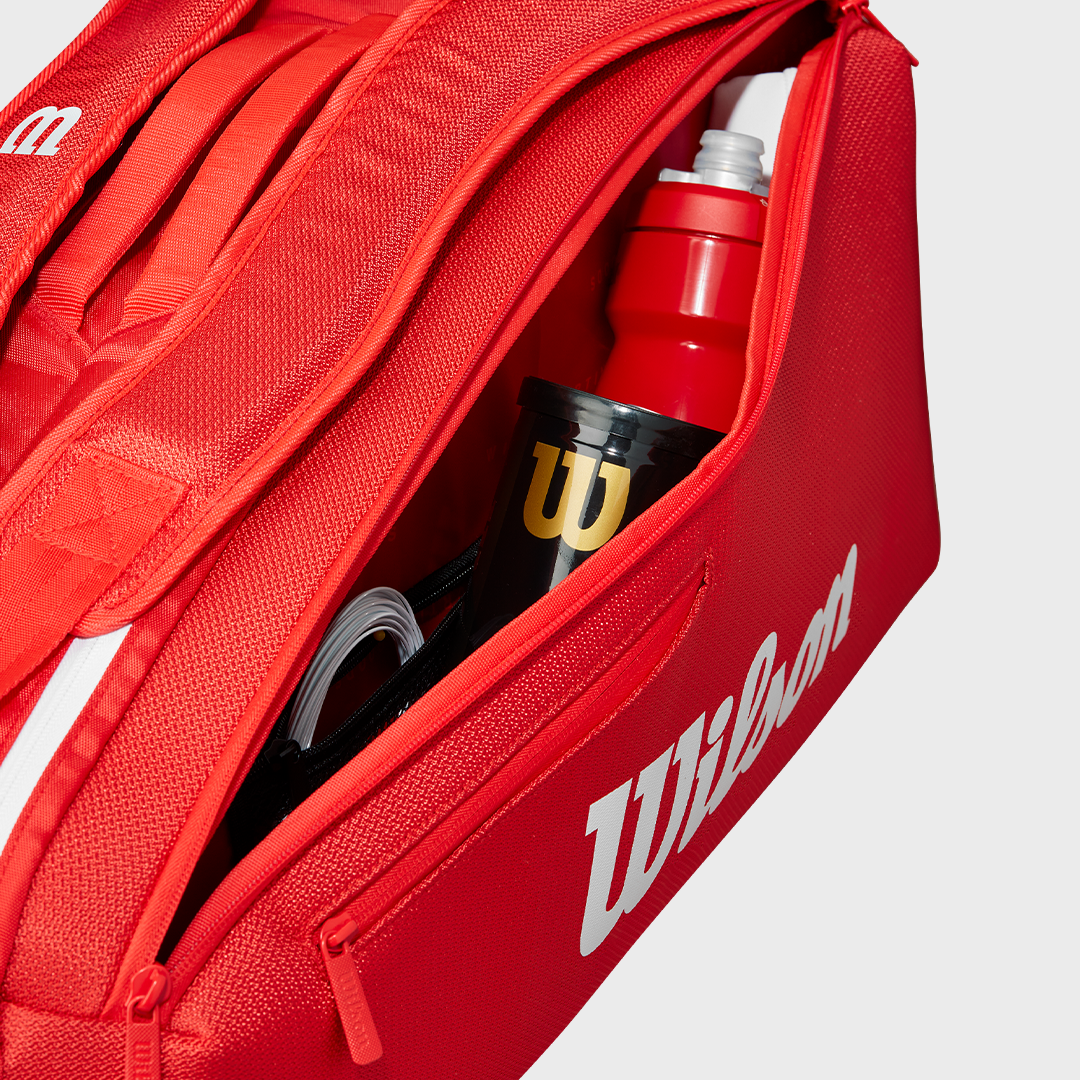Super Tour 6Pk Tennis Bag 2025 Red WR8036801+