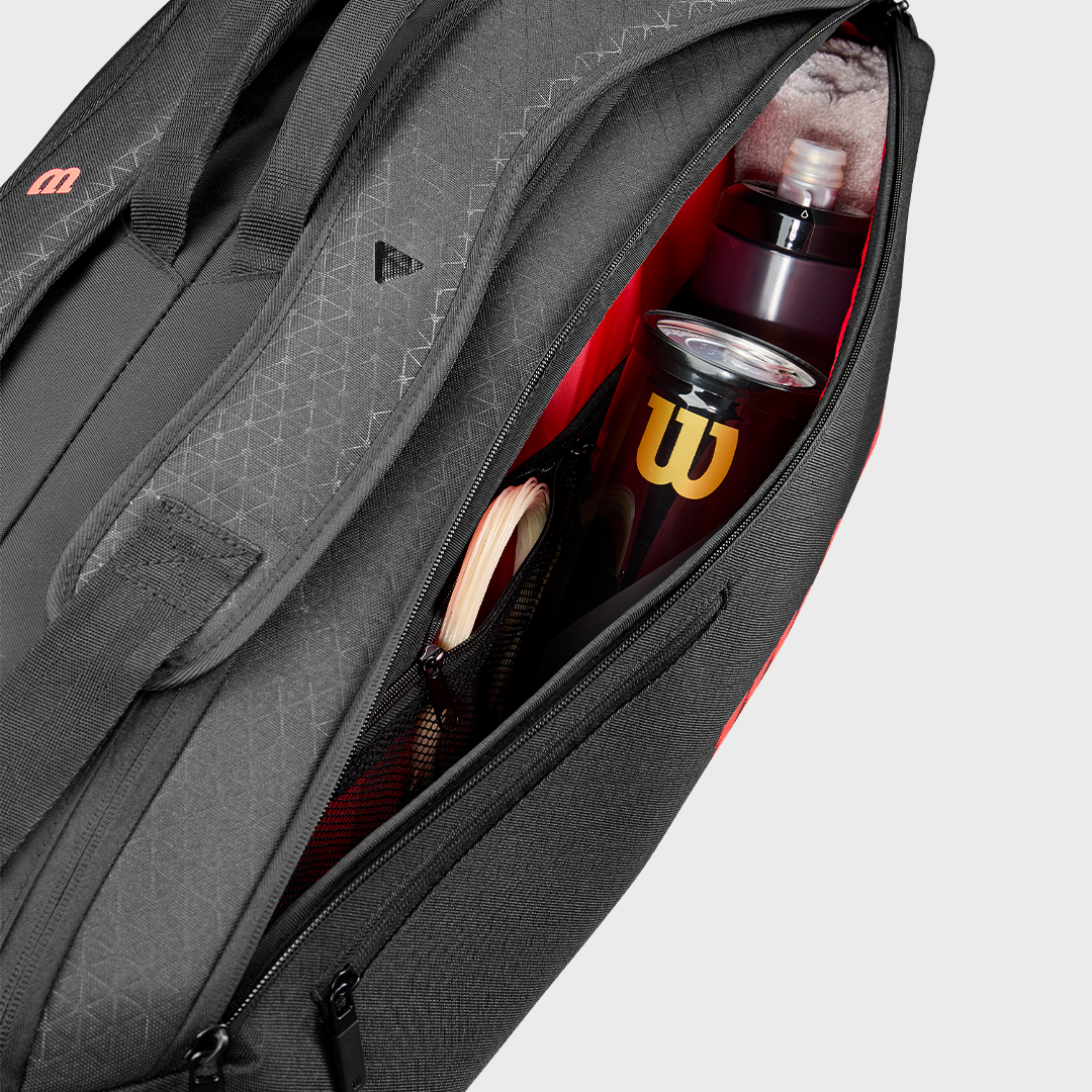 Clash V3 6Pk Racquet Bag Black/Infrared Bag WR8038101+