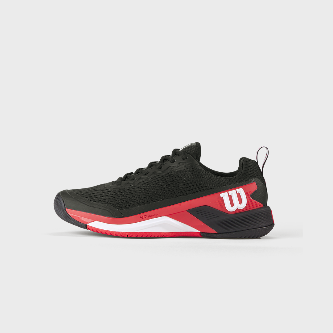 Rush Pro 4.5 Men Tennis Shoes Black/Rd/Wh