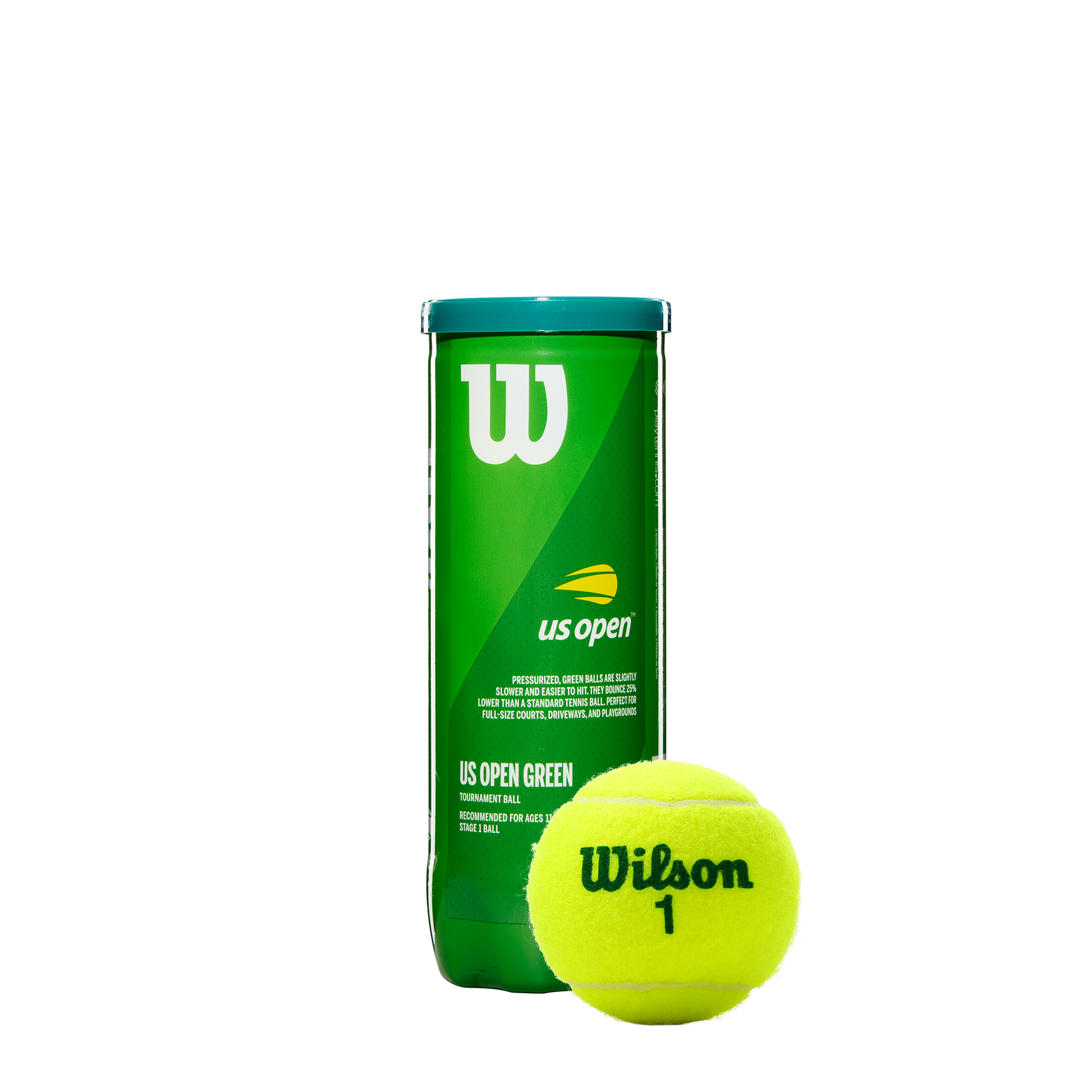 US Open Green Tournament 3 Tennis Ball