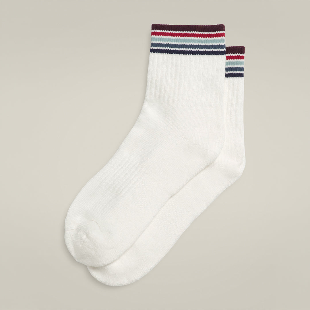 Unisex Quarter Top Stripe Socks