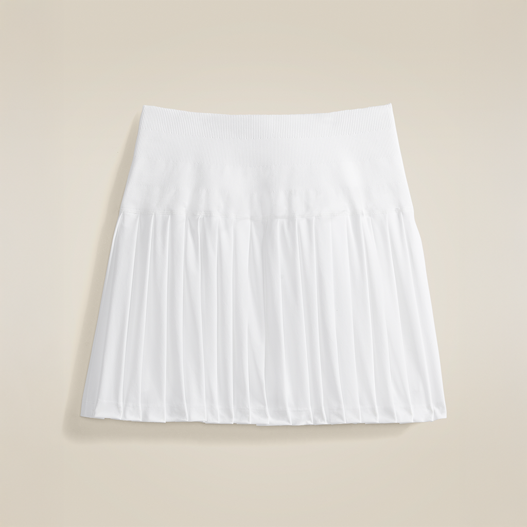 Midtown Tennis Skirt Bright White