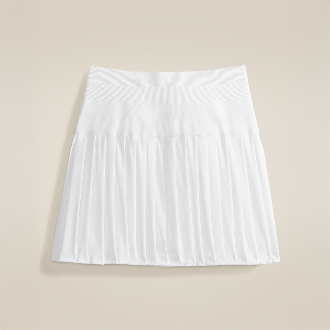 Midtown Tennis Skirt Bright White