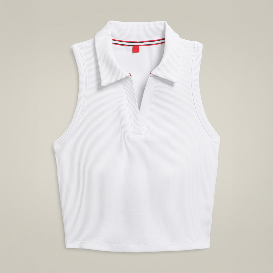 Players Cropped Polo Bright White