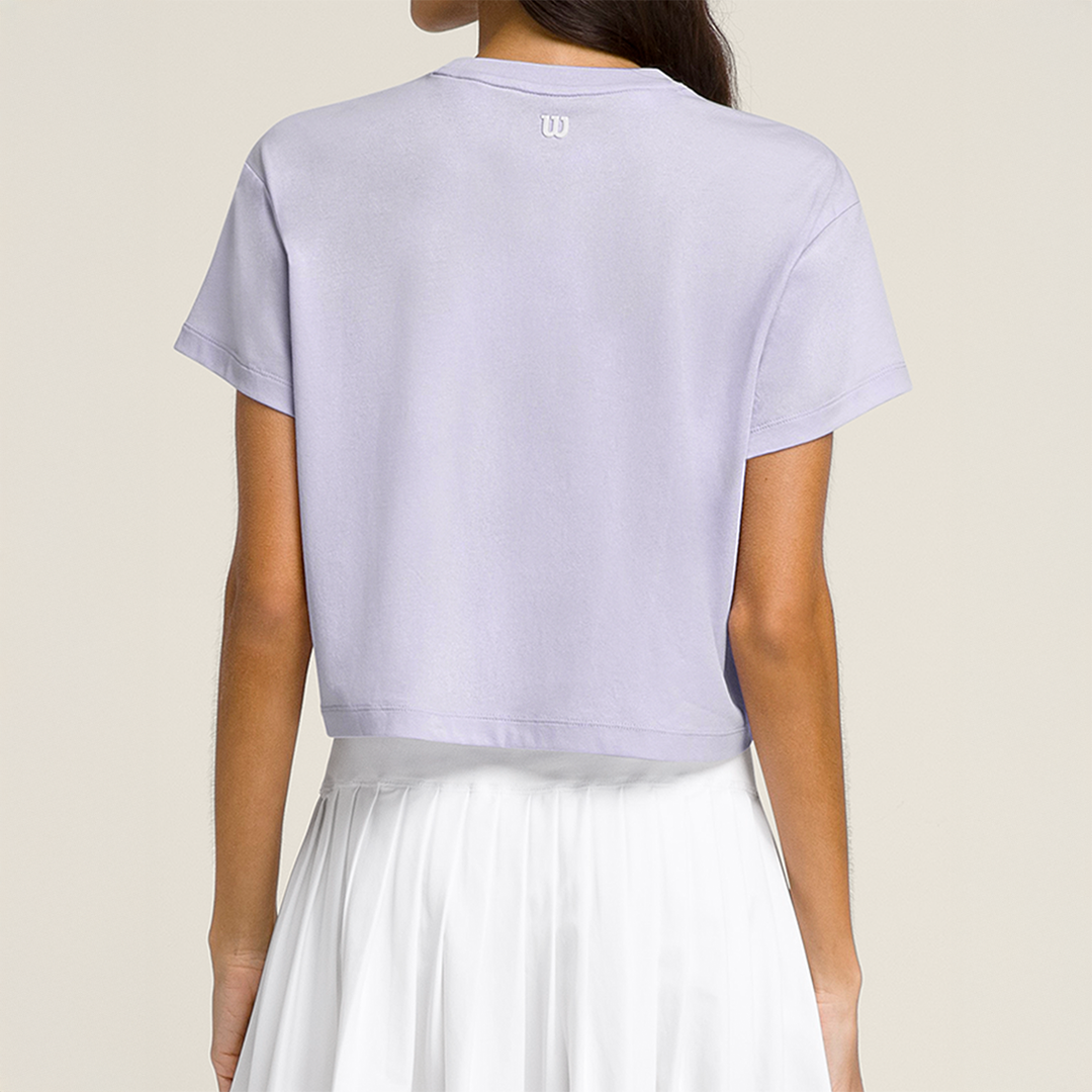 Harper Crop Tee Lavender