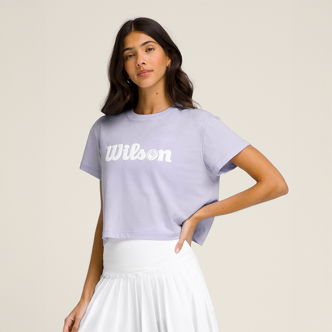 Harper Crop Tee Lavender