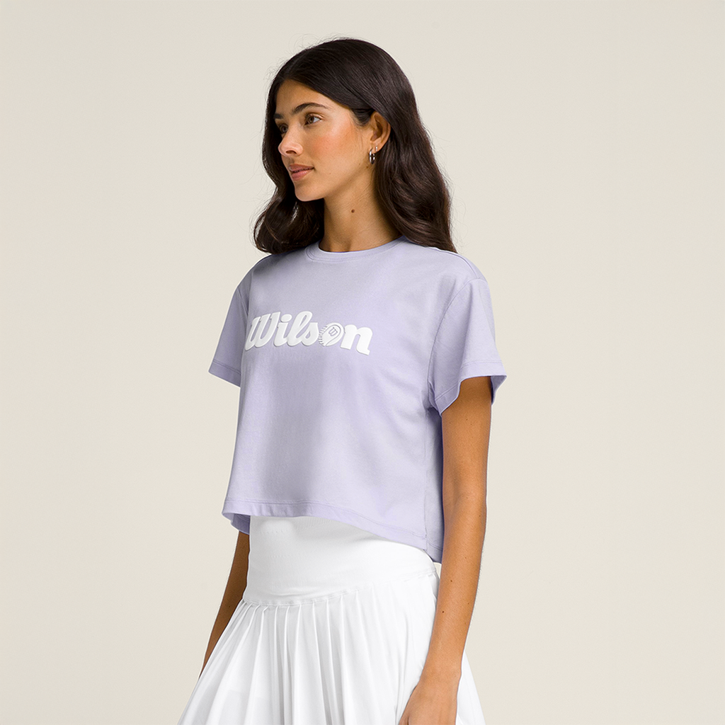 Harper Crop Tee Lavender