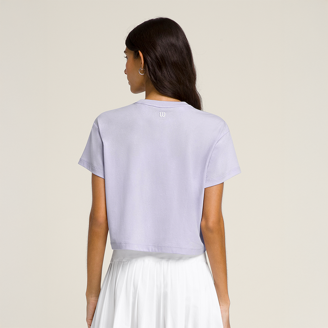 Harper Crop Tee Lavender