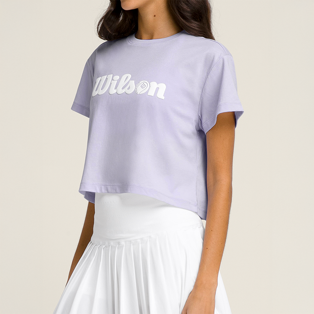 Harper Crop Tee Lavender