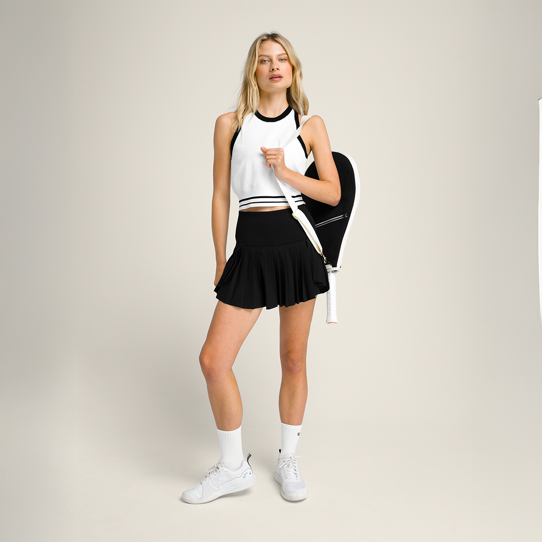Greenwich Sweater Tank Br White