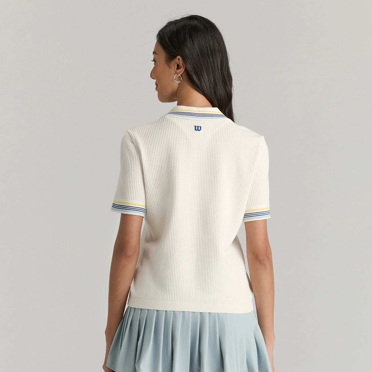 Addison Knit Polo in Sandrift