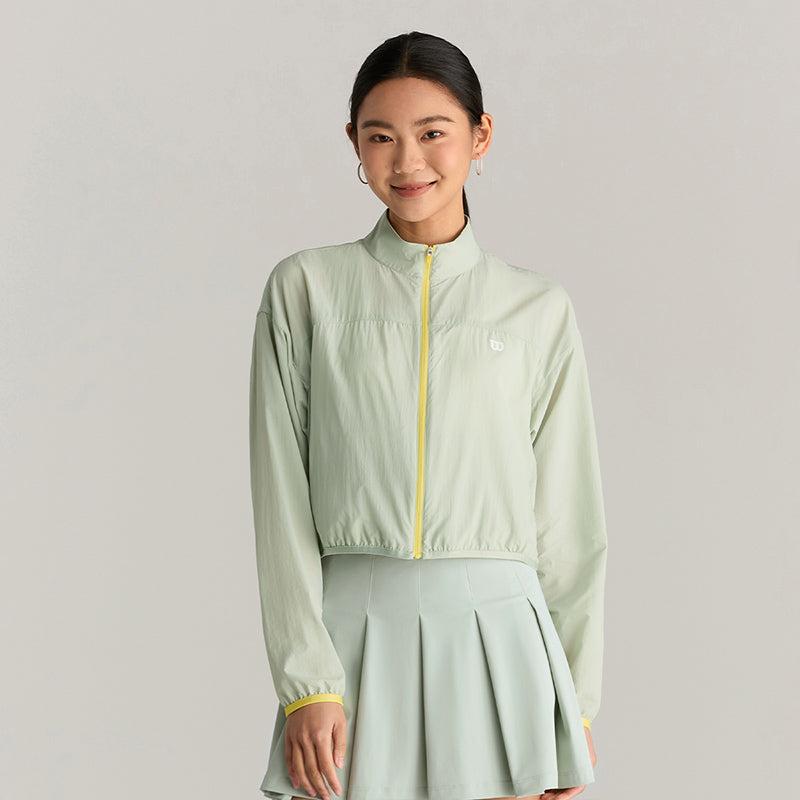 Women Clubhouse Jacket in Aqua Gray