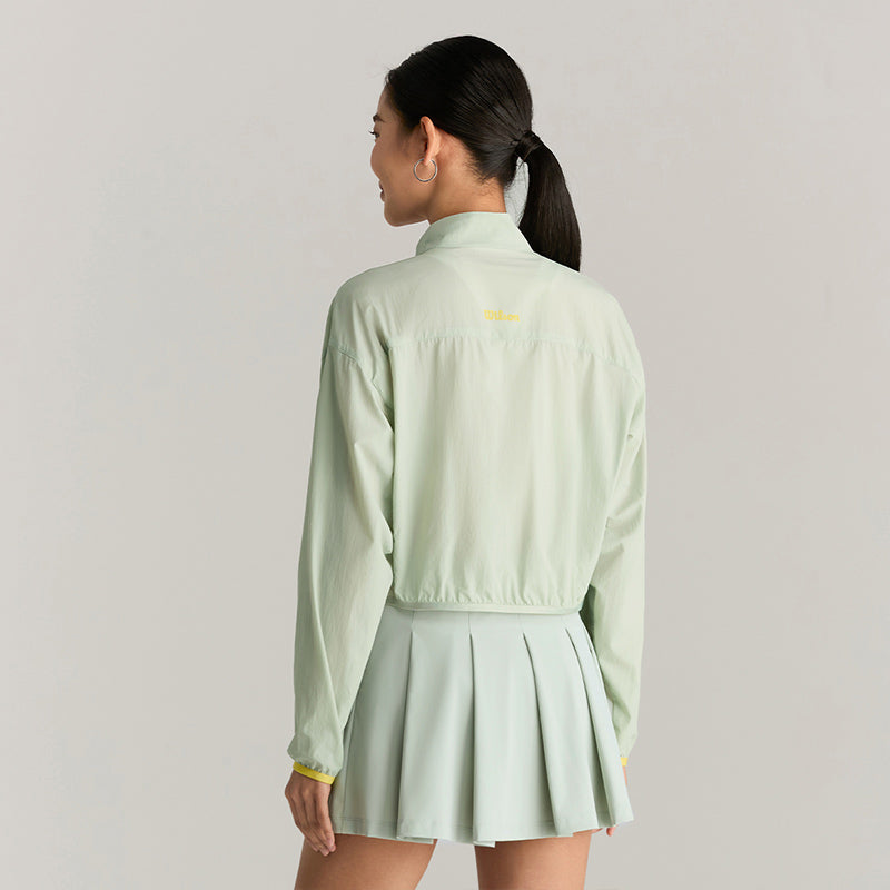 Women Clubhouse Jacket in Aqua Gray