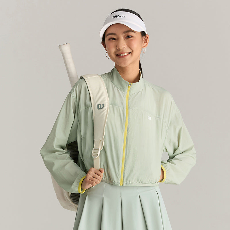 Women Clubhouse Jacket in Aqua Gray