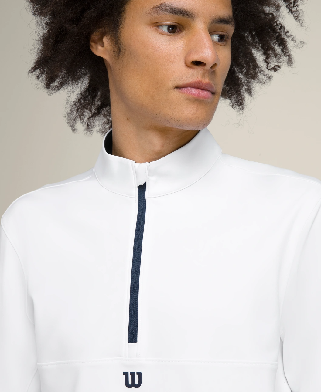 Elevate Performance Half-Zip Top in White