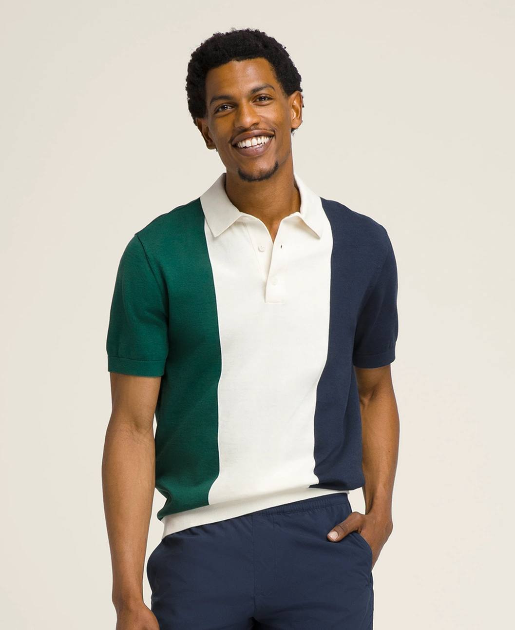 Sienna Knit Polo Sandrift