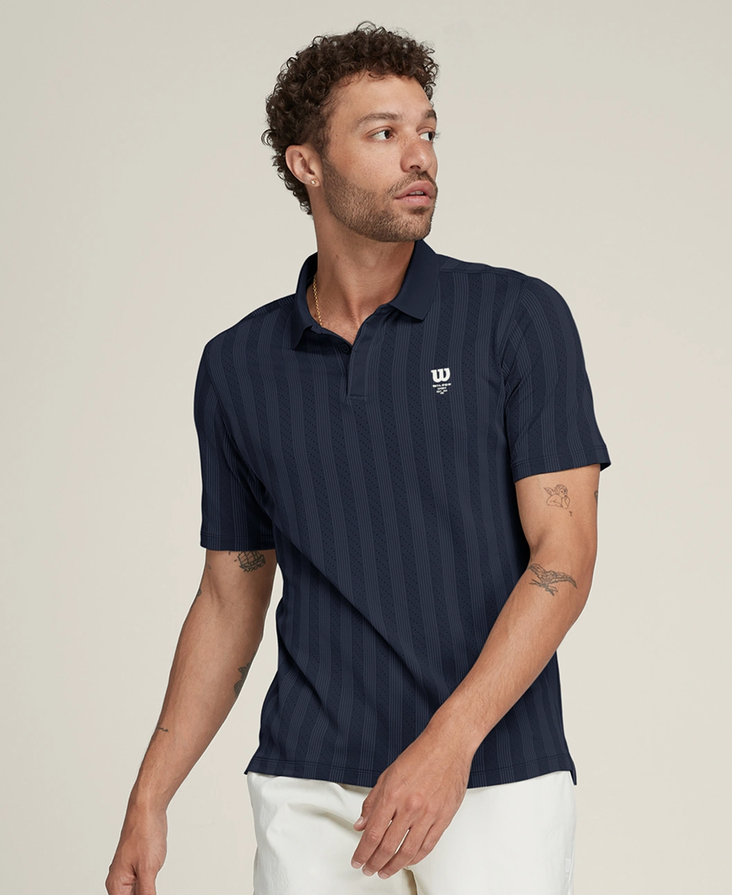 Game Point Seamless Polo in Classic Navy