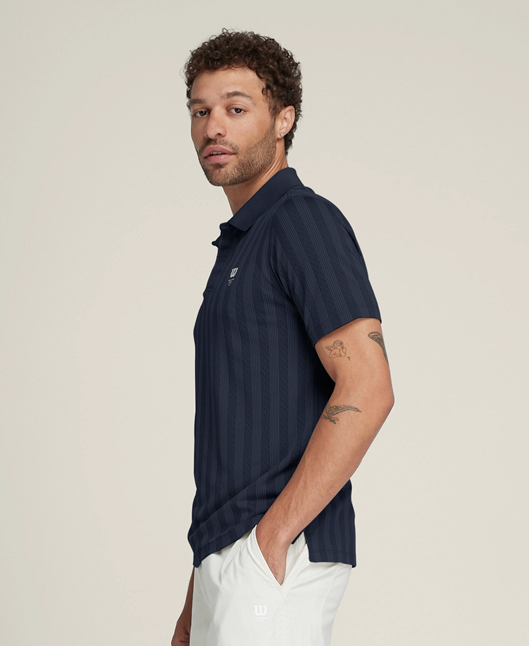 Game Point Seamless Polo in Classic Navy