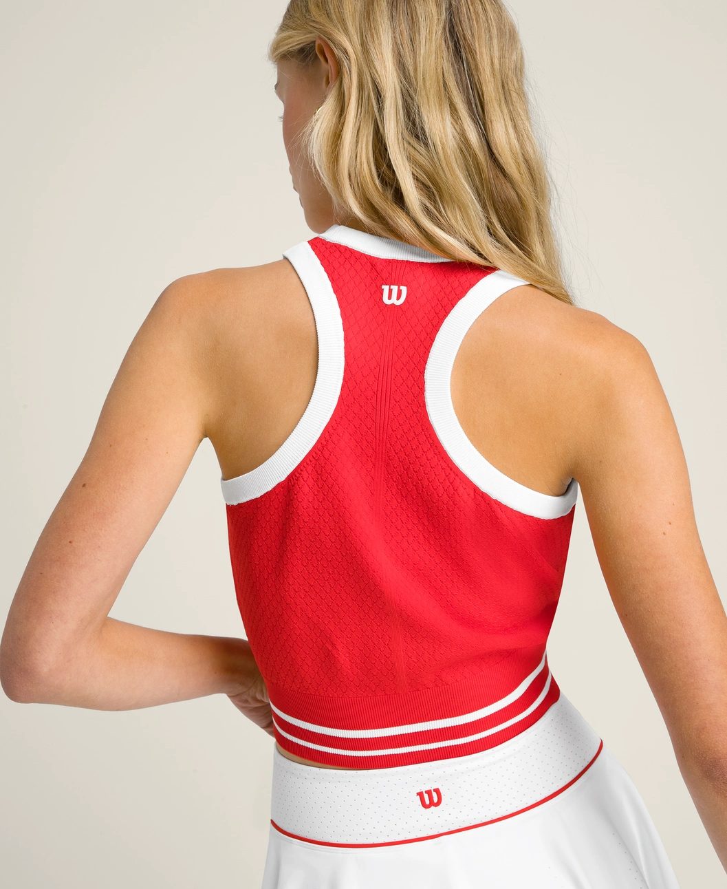 Greenwich Sweater Tank in Red