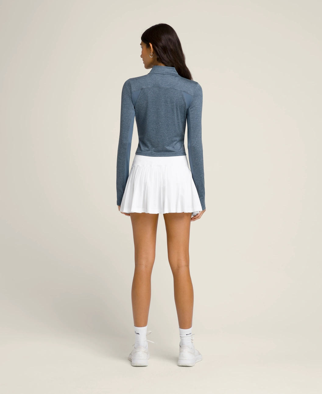 All Day Full Zip Top in Blue