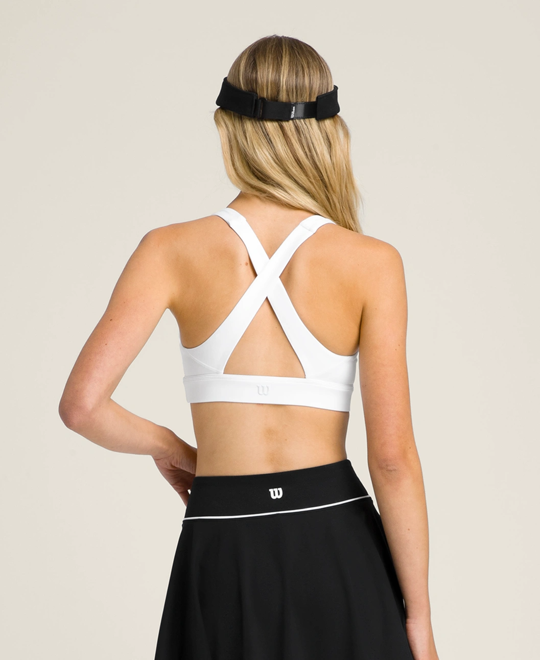 On-Point Cross Back Bra White