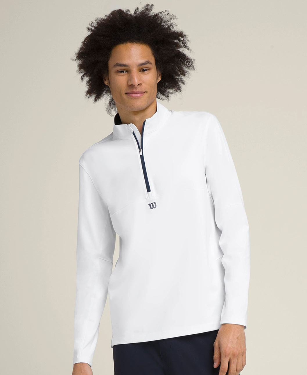 Elevate Performance Half-Zip Top in White