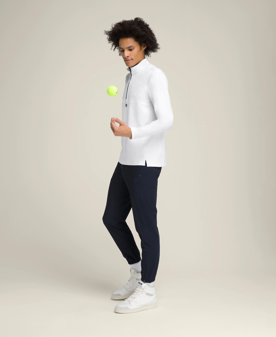 Elevate Performance Half-Zip Top in White