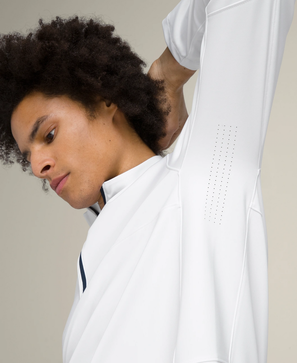 Elevate Performance Half-Zip Top in White