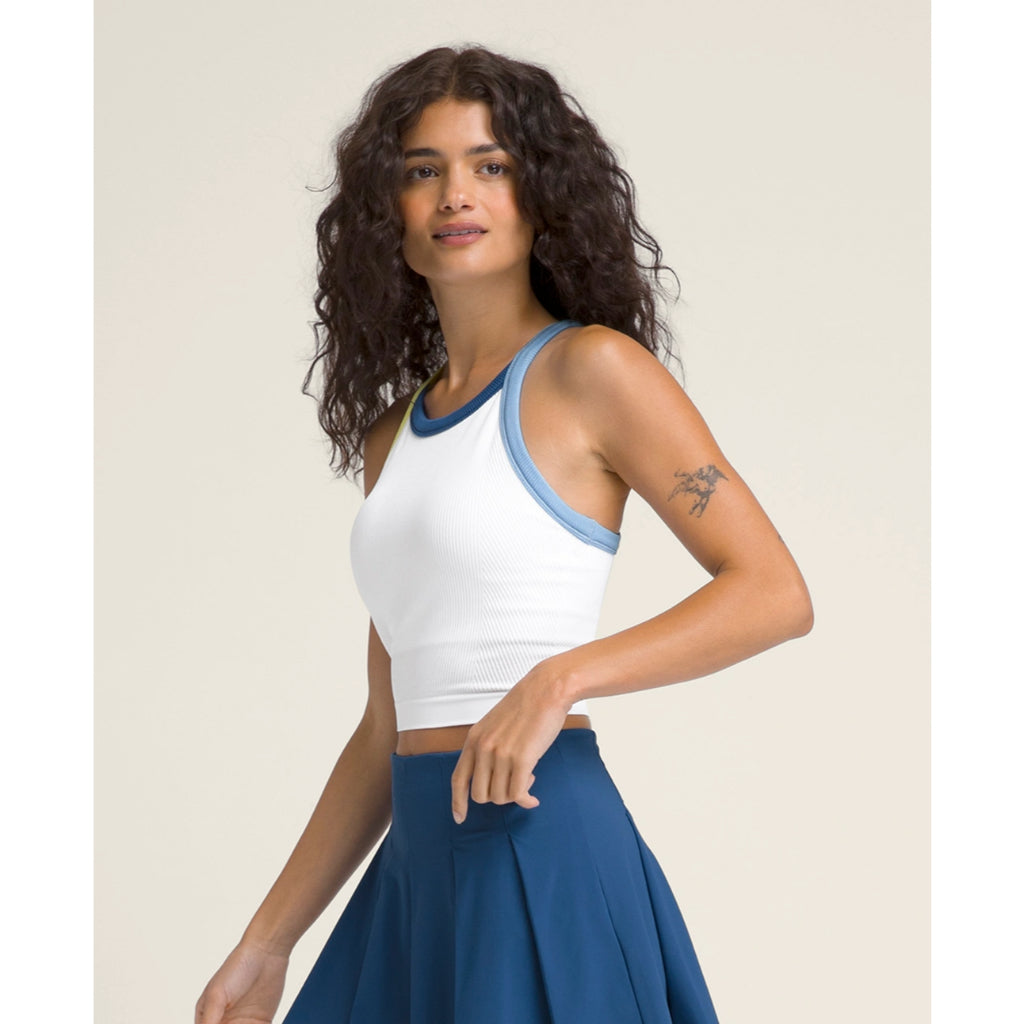 On The Daily Brami in Bright White / Airy Blue